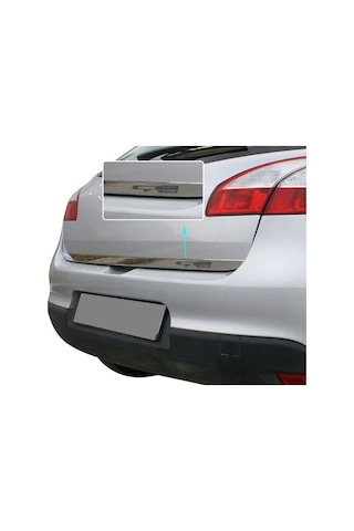 Renault Megane 3 Gt Line Formlu Krom Bagaj Alt Çıta Paslanmaz Çel
