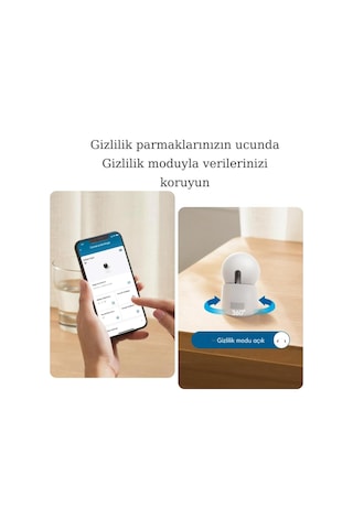 Eufy E30 4k Iç Kamera, 360 Döner, Renkli Gece Görüşü, Aı Takip, Wi-fi, Uygulamalı Kamera Sistemi