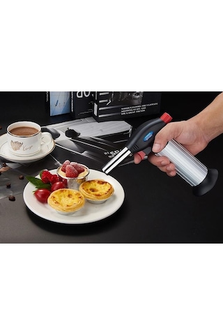 1300 Derece Profesyonel Pürmüz Alev Çakmak Büyük Boy Bs-600 Beyaz