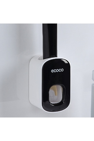 Bosphorusboutique02 Ecoco Duvara Monte Otomatik Diş Macunu Siyah Filtreli Dispenseri Diğer