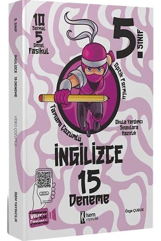 İsem Yayınları 5. Sınıf İngilizce 15 Deneme