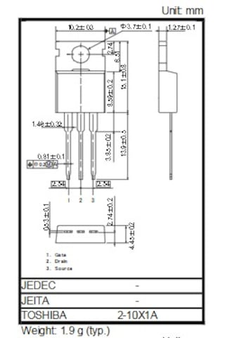 Tk80e08k3 N-channel Mosfet 75v, 80a, 7.5mohm