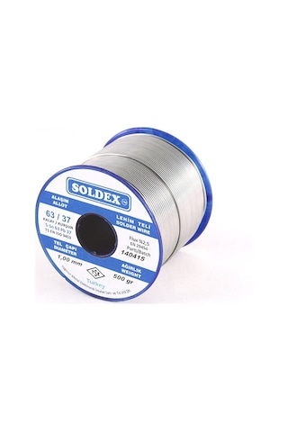 Soldex 63-37 Lehim Teli 200 Gr 1,2 Mm, Sn:63 - Pb:37