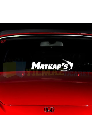 Matkaps Yazı Ön Cam Tampon Oto Sticker Yapıştırma Etiket 1 Adet
