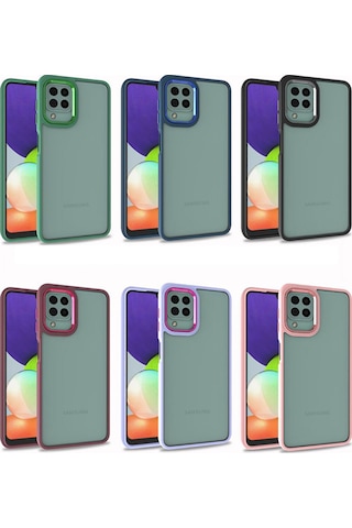 Zore Galaxy Uyumlu A12 Kılıf Msra Flora Kapak - Lila Lila
