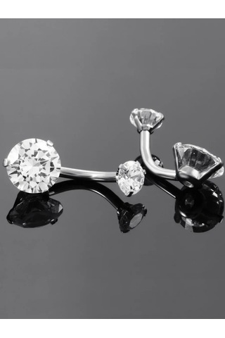 Fınky Göbek Deliği Piercingi İçin Muz 378988739 Gri