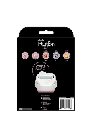Wilkinson Sword Intution 2 İn 1 Variety Kendinden Sabunlu Kadın Sistem 4 Bıçaklı Tıraş Bıçağı Ve Yedekleri