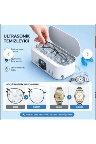 Ultrasonik Temizleyici Gözlük Takı Temizleme Makinesi 220v Dijital Ultrasonik Yıkama Cihazı