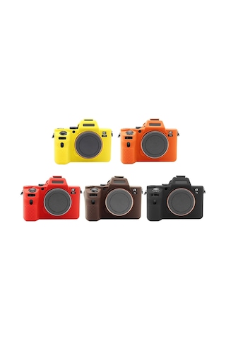 Sony Ilce-7mıı / 7smıı / 7rmıı Kahve İçin Puluz Yumuşak Silikon Koruyucu Kılıf Diğer