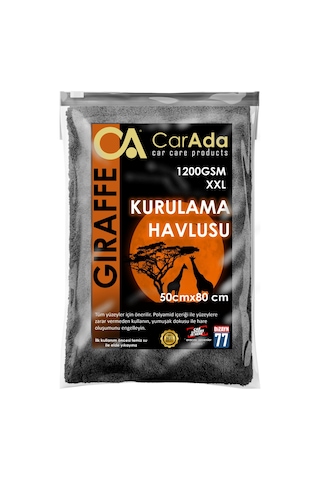 Twisted Pile Oto Kurulama Ve Temizlik Havlusu Gri/mor 1200 Gsm / 50cmx80cm