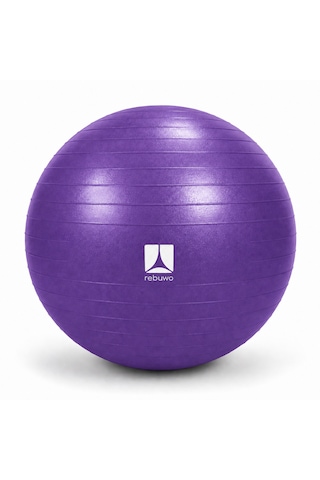 Rebuwo Pilates Topu 65 Cm Mor