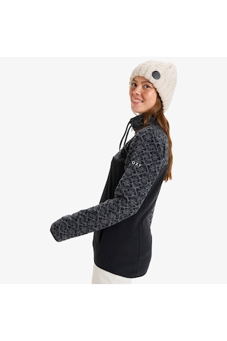 Roxy Sayna Half Zipped Kadın Siyah Polar Üst Erjft04831 Siyah