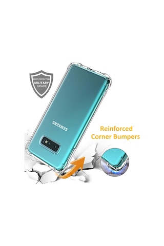 Samsung Uyumlu Galaxy S10E Kilif Köse Korumali Seffaf Silikon Kapak 392996330