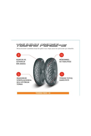 Mitas  120/70-12 58P Touring Force-Sc Ön Lastik