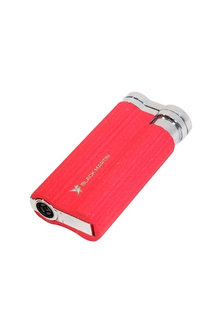 Black Martin Tek Torch Pürmüz Delicili Kırmızı Metal Puro Çakmağı - Tr9539