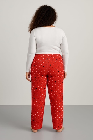 Kadın Büyük Beden 401 Cepli Polar Tek Alt Kırmızı Kırmızı