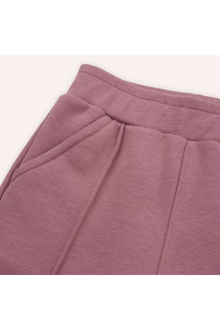 Kız Çocuk Fırfır Detaylı 2'li Eşofman Takım Gül Kurusu 2421gb17004-4849 001