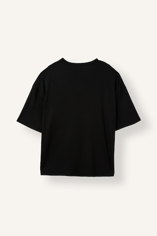 Defacto Henley Yaka Boxy Fit Kısa Kollu Basic Tişört I5914ax26hsbk81 Siyah-bk81