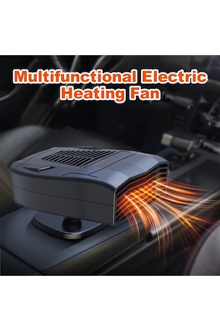 Geeksen 12v/24v Araç Isıtıcı - Hızlı Cam Buhar Çözücü Ve Isıtma Fanı