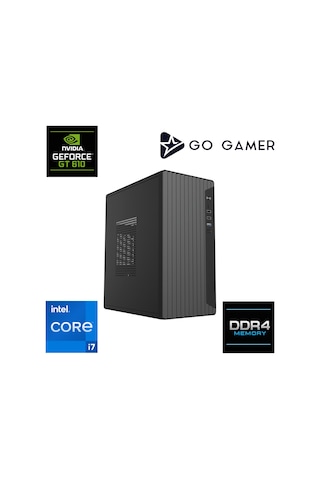 Go Gamer E505 i7-12700F 16 GB 1 TB SSD GT610 Free Dos Oem Paket Masaüstü Oyuncu Bilgisayarı