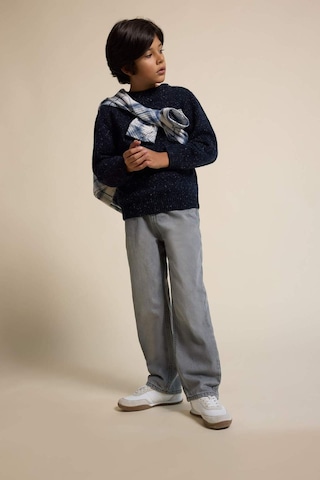 Defacto Erkek Çocuk Wide Leg Düz Paça Jean Pantolon F2836a825aunm55 Gri