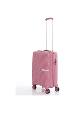 Mçs Kabin Boy Kırılmaz Polipropilen Valiz Koyu Pudra V374 Koyu Pudra
