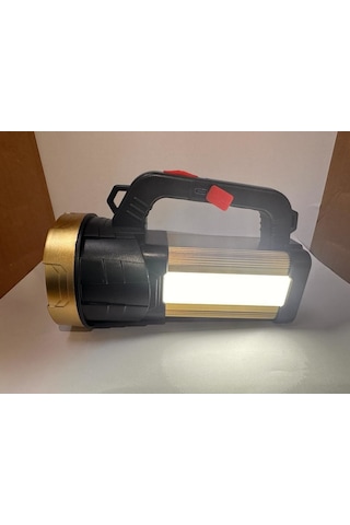 Bolsat Usb Şarjlı Çift Fonksiyon Şarjlı 300metre Ledli El Feneri Siyah