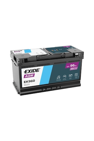 Exide Ek960 12v 96ah 850a Start Stop Agm Akü Üretim Tarihi:2025