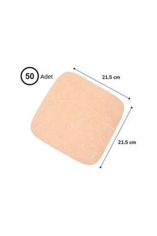 9053646316630drvs1 - 100 Adet Air Fryer Pişirme Kağıdı Tek Kullanımlık Yağ Su Geçirmez Yapışmaz Deliksiz Düz Kare Model