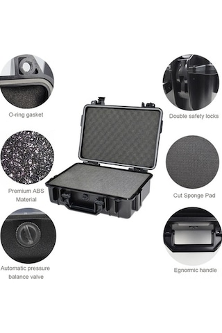 Pazly Su Geçirmez Abs Plastik Taktik Kutu Dış Mekan Alet Konteyneri Mühürlü Güvenlik Ekipmanları Çok Renkli