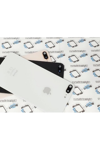 Apple Uyumlu iPhone 8 Plus Arka Pil Kapak Kamera Lensli ( Yazılı Cam) (141081366)
