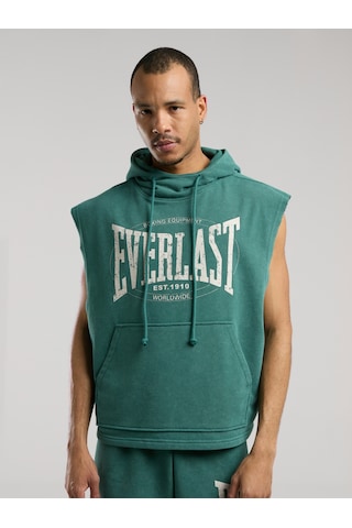 Everlast Authentic Boxing Oversize Koyu Yeşil Kolsuz Erkek Sweatshirt Koyu Yeşil