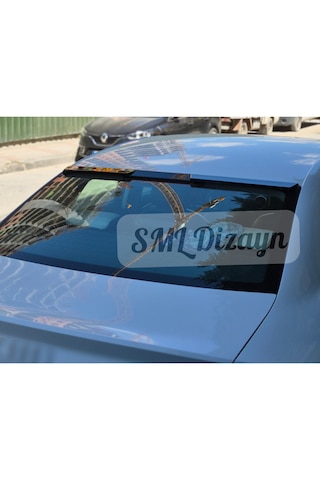 Audi A3 8v Sedan Uyumlu Cam Üstü Tavan Spoileri - Parlak Siyah Piano Black Plastik 2013-2020
