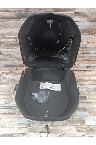 Motosiklet Arka Çanta 33lt Işıklı Stop Sağ Sol Sinyal Nardo Gri