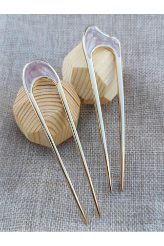 Villovatik Saç İçin İki Adet Topuz Eğesi Seti 176955702 Beyaz