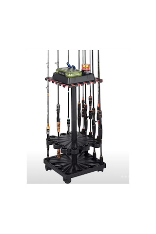 Anchor Kare 24 Lü Tekerlekli Lrf Spin Olta Kamış Standı