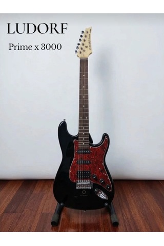 Ludorf Prime X3000 Elektro Gitar Profesyonel Seviye Siyah