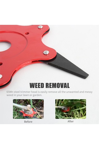 Singree "65mn Çelik Ağır Hizmet Tipi Çim Biçme Başlığı - Çift Taraflı Keskin Bıçak, Bahçe Ve Çiftlik İçin"