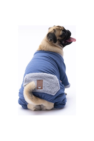 Mavi Alabama Köpek Tulumu Köpek Kıyafeti Kedi Kıyafeti