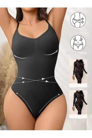 Mistirik Mimola Model 3 Bölge Etkili Örmekumaş Yapılı String Body Siyah Renk042 Siyah