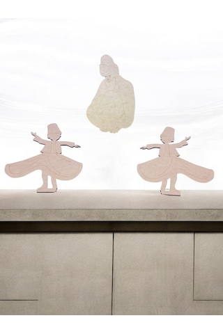 Türk Kahramanları Mevlana Ve Semazenler Büyük Boy Ahşap Hobi Boya