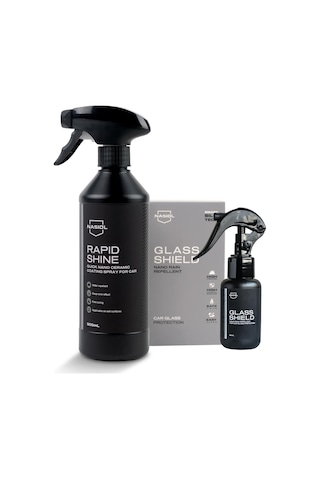 Nasiol-SET 12-Rapidshine Hızlı Detay Spreyi ve Glasshield Nano Yağmur Kaydırıcı Sprey Seti