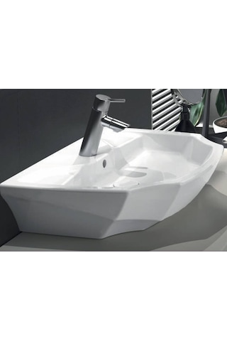 Bien - Fracture Tezgah Üstü Uyumlu Lavabo 60 Cm - 16lg06001l210200 Beyaz