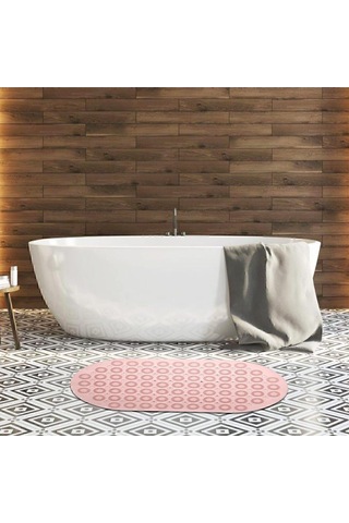 Dln Shop Massage Bath Math Banyo & Duş Kaydırmazı Pembe Renk Masajlı Model Banyo Paspas V-142 Pembe