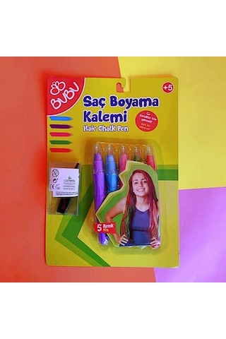 BUBU Hair Chalk Saç Boyama Kalemi 5 Renk