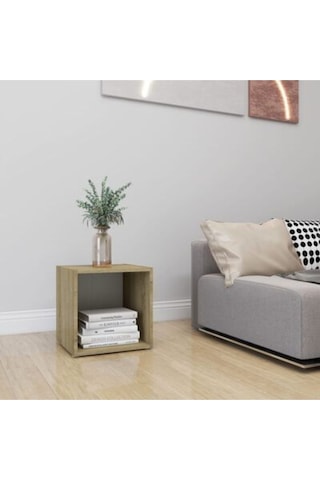 Tdesıgno Enes -kitaplık- Açık Raf - Beyaz 1 Raflı 30 Cm Meşe - Beyaz