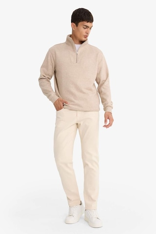 Defacto Regular Fit Dik Yaka Yarım Fermuarlı Sweatshirt F4137ax25aubg300 Bej