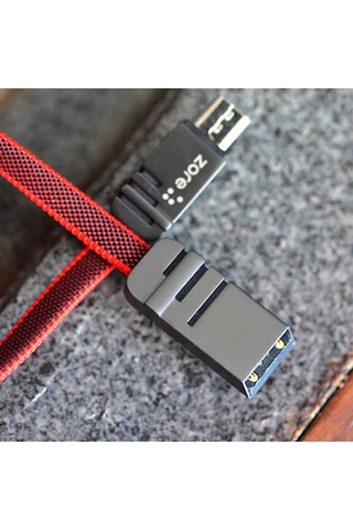 Kırmızı Mest Micro Usb Kablo 1m