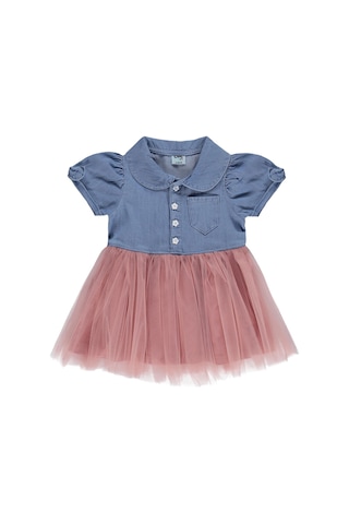 Civil Baby Tencel Tül 6-18 Ay Elbise - Mavi