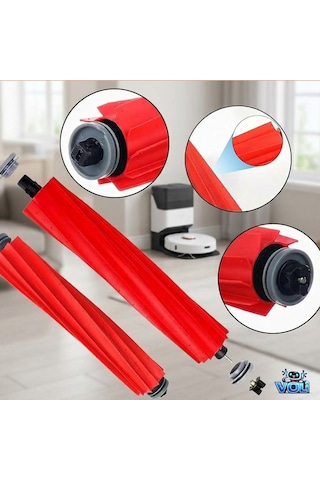Roborock Q Revo Maxv , Qrevo Pro / S / Plus İçin Paket Mop Bezli Filtre Fırça Yedek Set